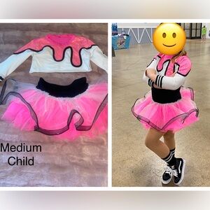 Pink and Black Kids Costume Set